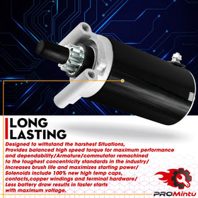ProMintu Kohler Courage 7000 series starter supports smooth engine ignition