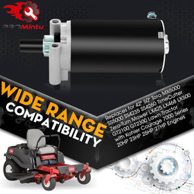 ProMintu starter motor installation scene demonstrates quick fitment for TimeCutter models.
