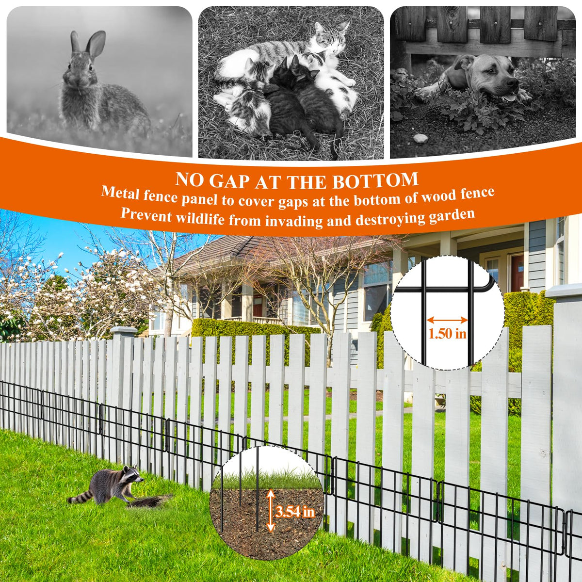 Promitop animal barrier keeps pets and critters out of beds.