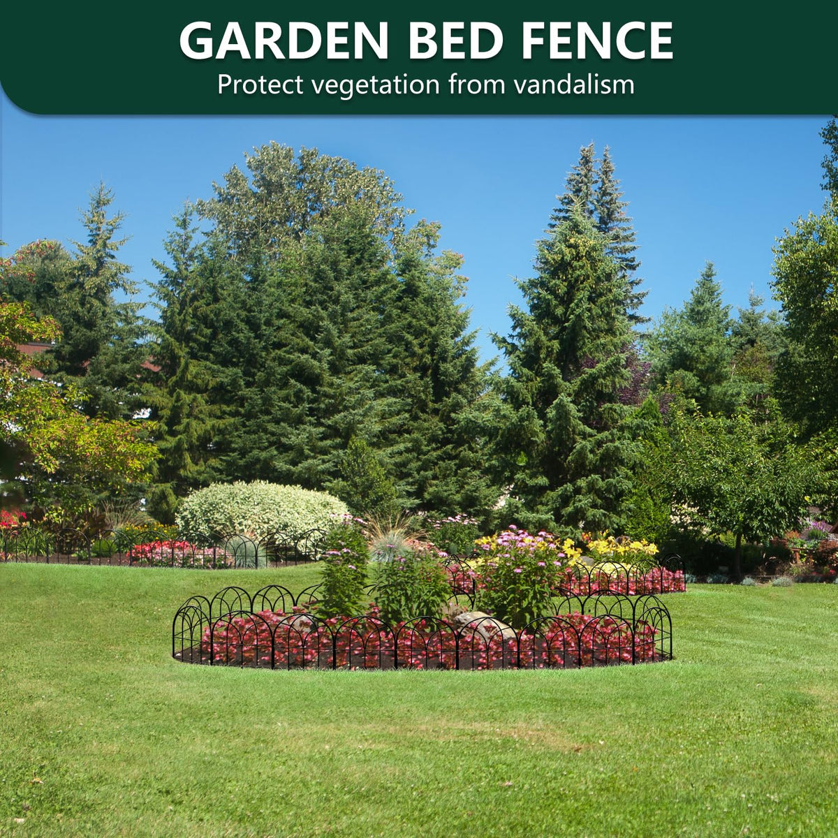 Promitop outdoor fence system fits patios, yards, and decks for versatile use.