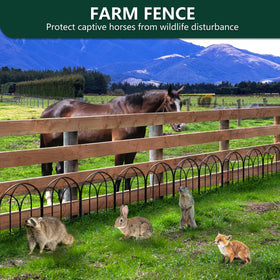 Promitop weather-resistant coating protects the fence in all seasons.