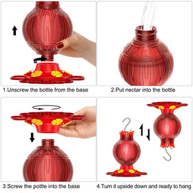 Promotion Love leak-proof base keeps nectar spill-free in sunny gardens.