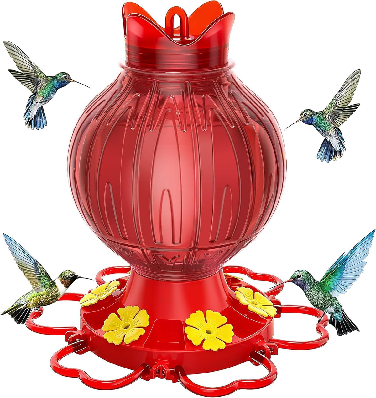 Promotion Love hummingbird feeder with top-fill wide-mouth for easy refills.