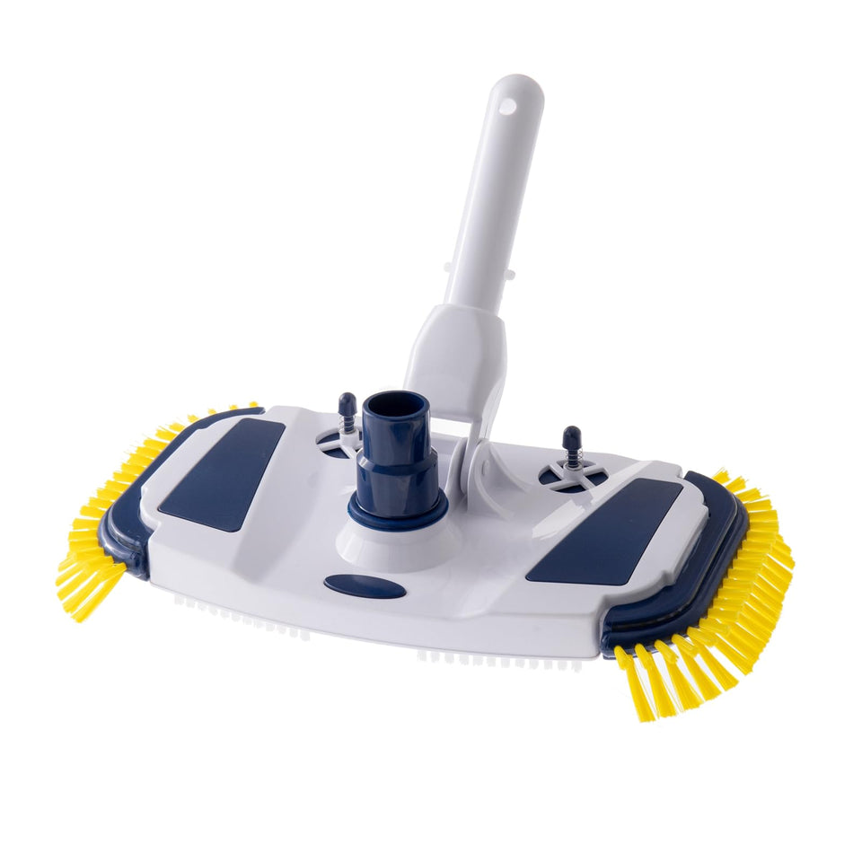 Promotus weighted head with vinyl-safe design, gentle on liners while cleaning debris.