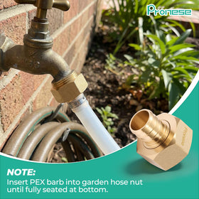 Pronese supports up to 200 PSI for car washing and irrigation tasks.