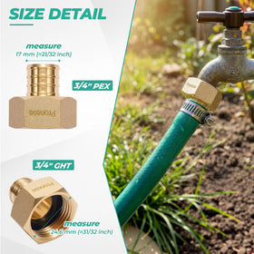 Pronese lead-free brass durability stands up to outdoor weather and frequent use.