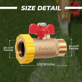 Pronese valve with 360-degree rotating joint enables quick connections