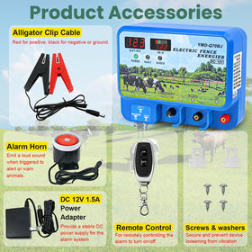 PROOVEELLY 15.5J electric fence charger LCD display real-time status