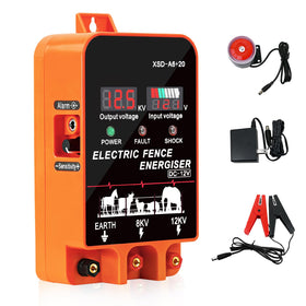 PROOVEELLY 5.5J fence energizer front view for outdoor fencing protection