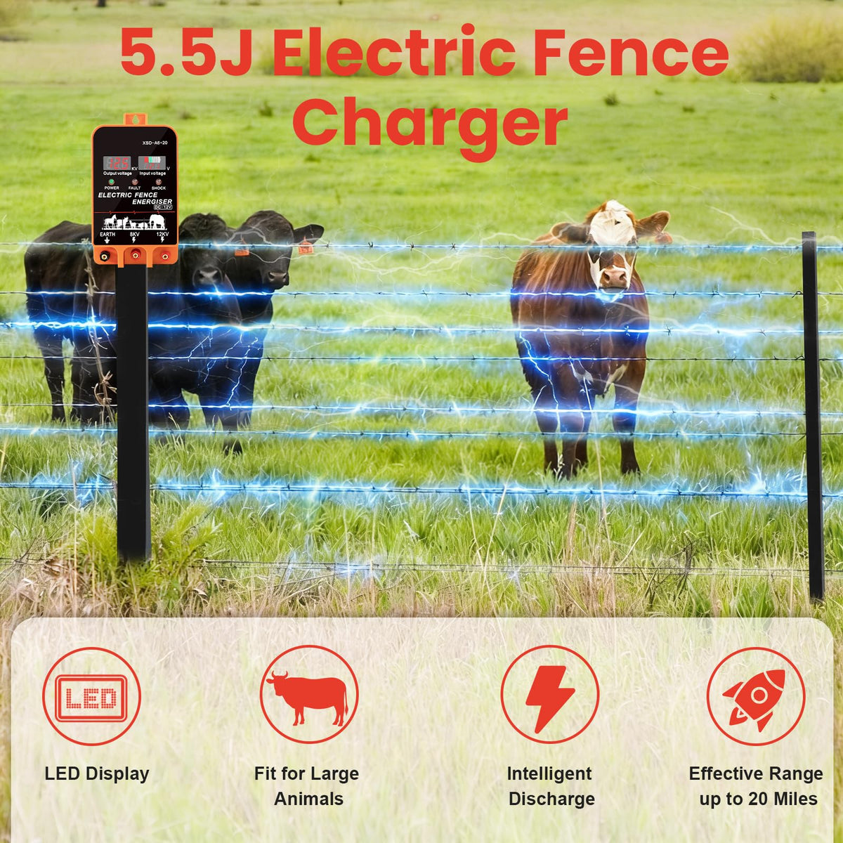 Step-by-step installation guide for PROOVEELLY fence energizer
