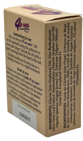 Prosa lash oil brush application demonstrates smooth, targeted conditioning.