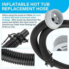 PROSOCOOL hot tub inflation hose resists wear for portable spa models.