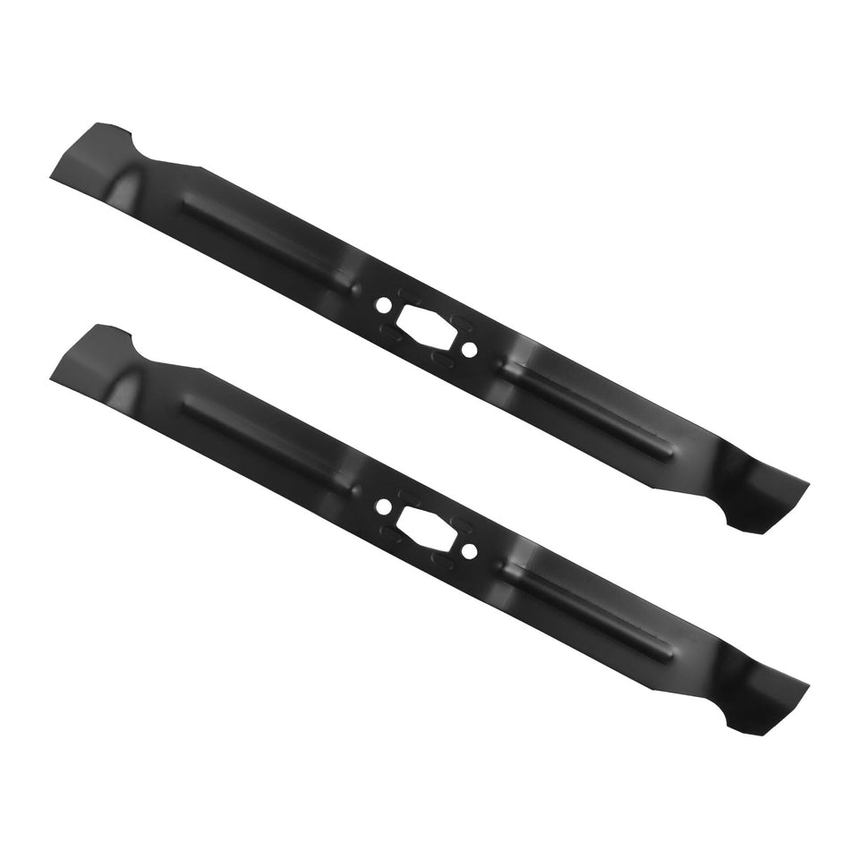 Prosentuo 742P05642 mulching blade side view for cleaner clippings and even lawn appearance.