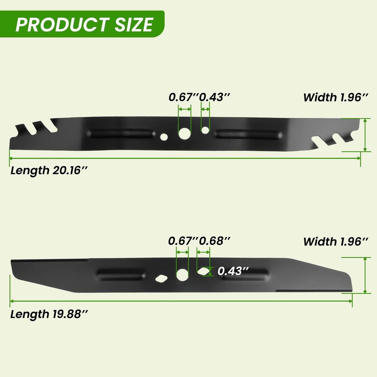 Prosentuo AB2101D blade edge detail emphasizes durability and long life.