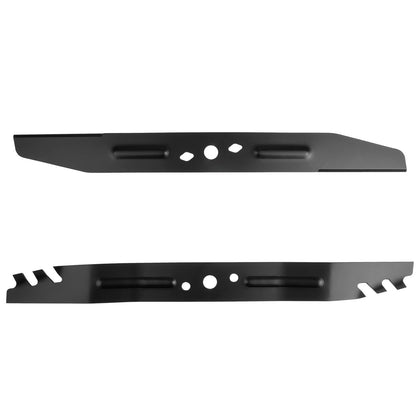 Prosentuo AB2101D mulching blade underside view highlights sharp edge for efficient clipping.