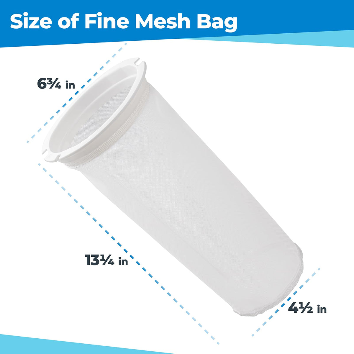 PROSOCOOL 600-micron mesh bag ready for filtration.