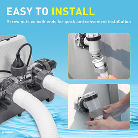 PROSOCOOL hose with nuts on both ends enables tool-free installation