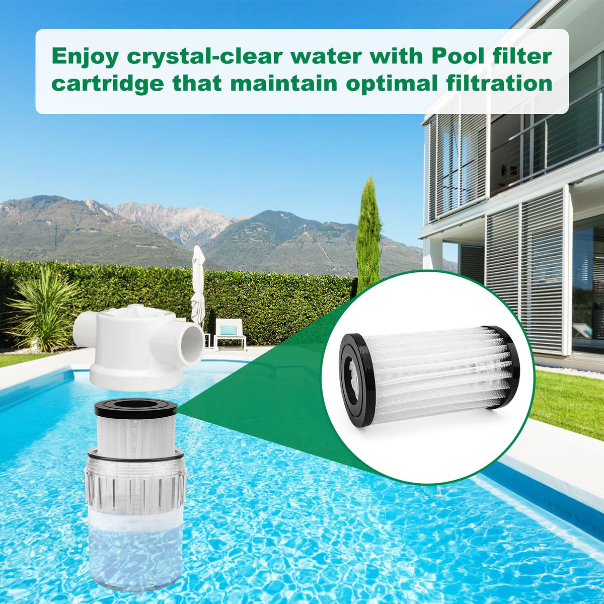 PROSOCOOL energy filter element R0374600 in-use in pool cleaner demonstrates filtration