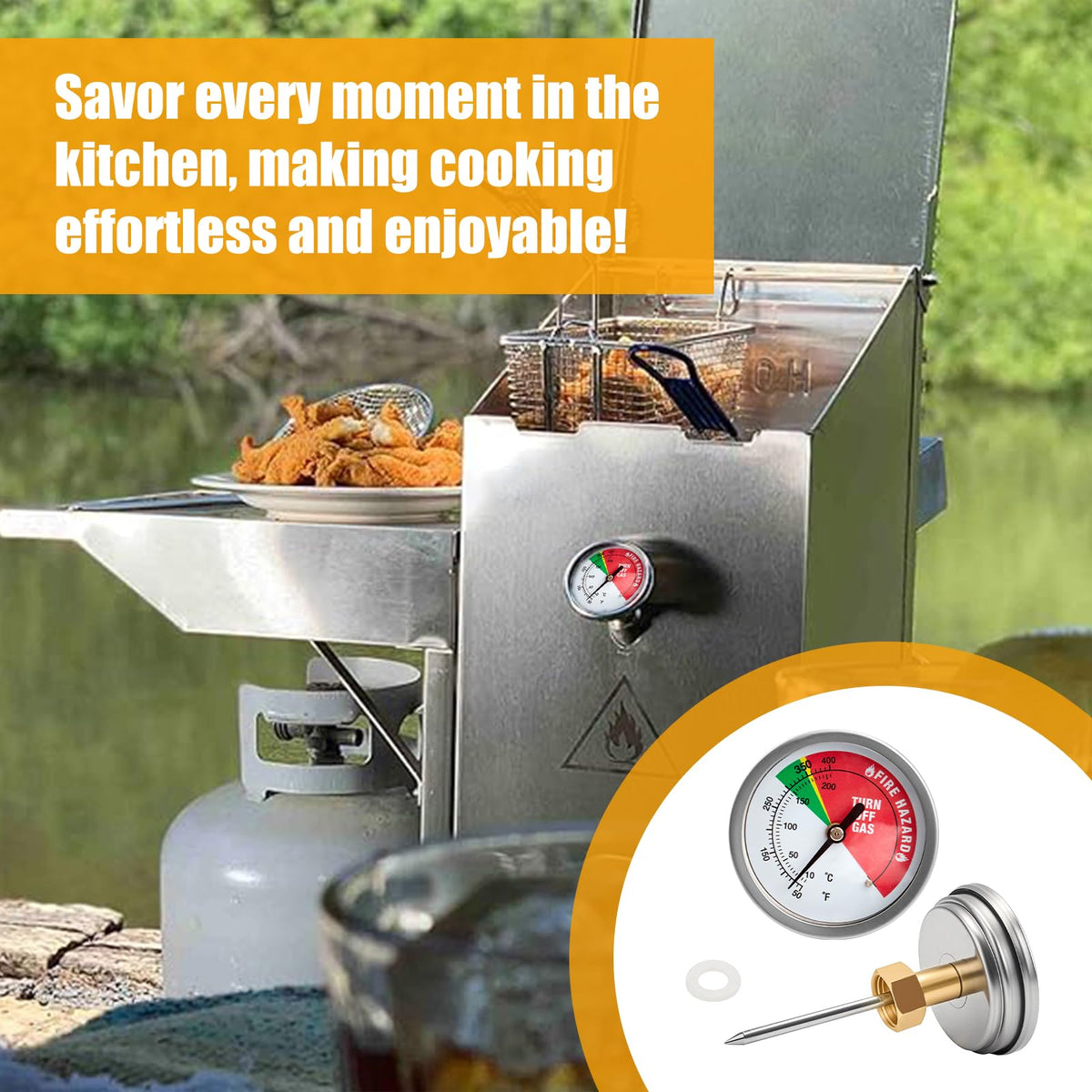PROSOCOOL fryer thermometer in packaging ready to upgrade equipment.