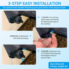 PROSOCOOL Max-E-Therm-compatible plug supports safe draining of heater lines.