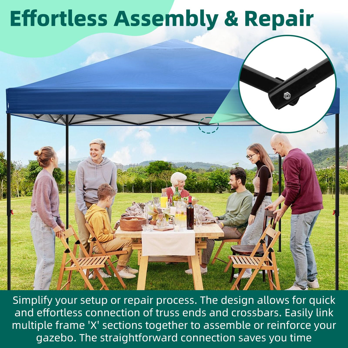 PROSOCOOL 3/4in truss connectors matched for standard gazebo frames