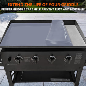 Protebox easy-clean surface after grilling, quick wipe-down and maintenance.