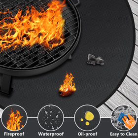Protebox waterproof oilproof grill pad keeps surfaces clean after grilling.