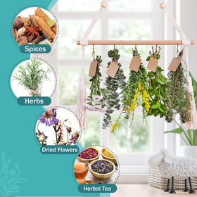 PROTITOUS wood bead hang hooks highlight decorative, customizable drying display.