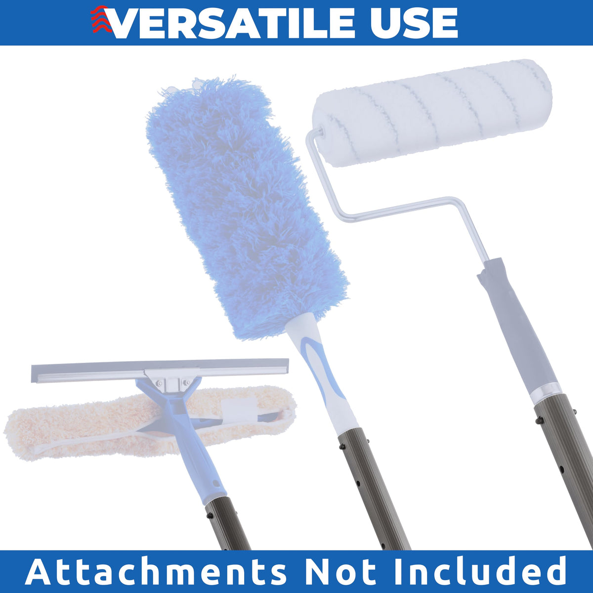 ProTuff locking mechanism keeps attachments secure during use.