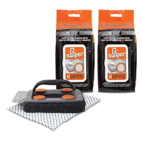 Proud Grill Q-Swiper bristle-free brush for safe, bristle-free grill cleaning.