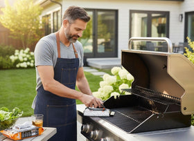 Proud Grill Q-Swiper replaceable wipes provide a fresh clean before cooking.