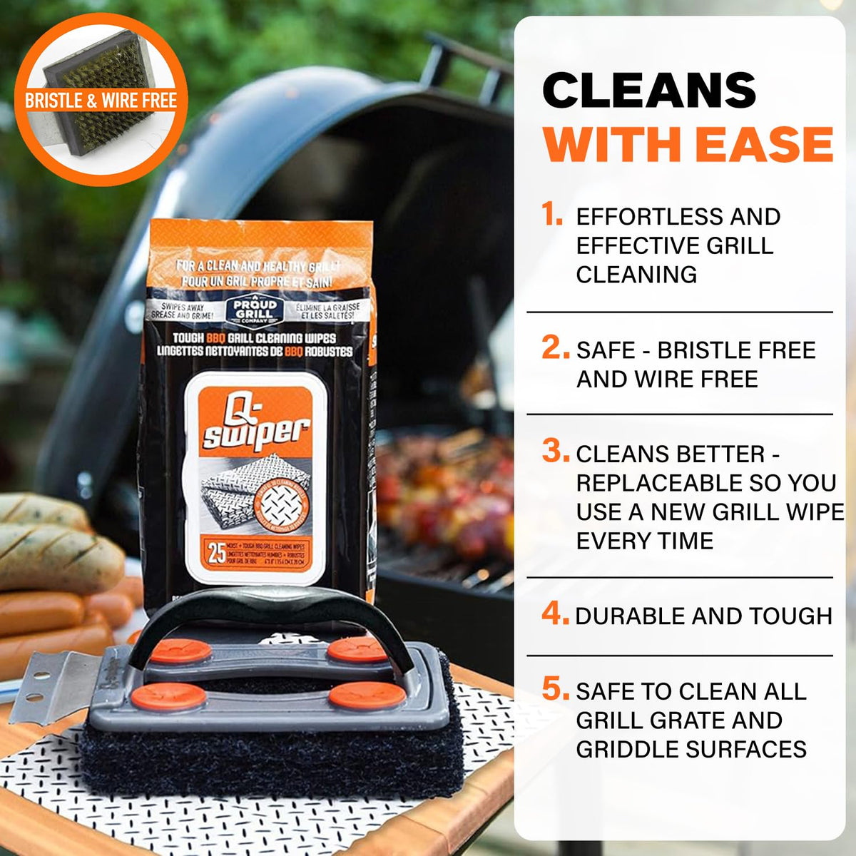 Proud Grill Q-Swiper complete kit for outdoor grills and griddles.