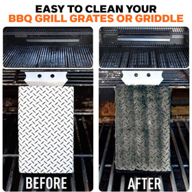 Proud Grill Q-Swiper safe on cool grates and various grate materials.