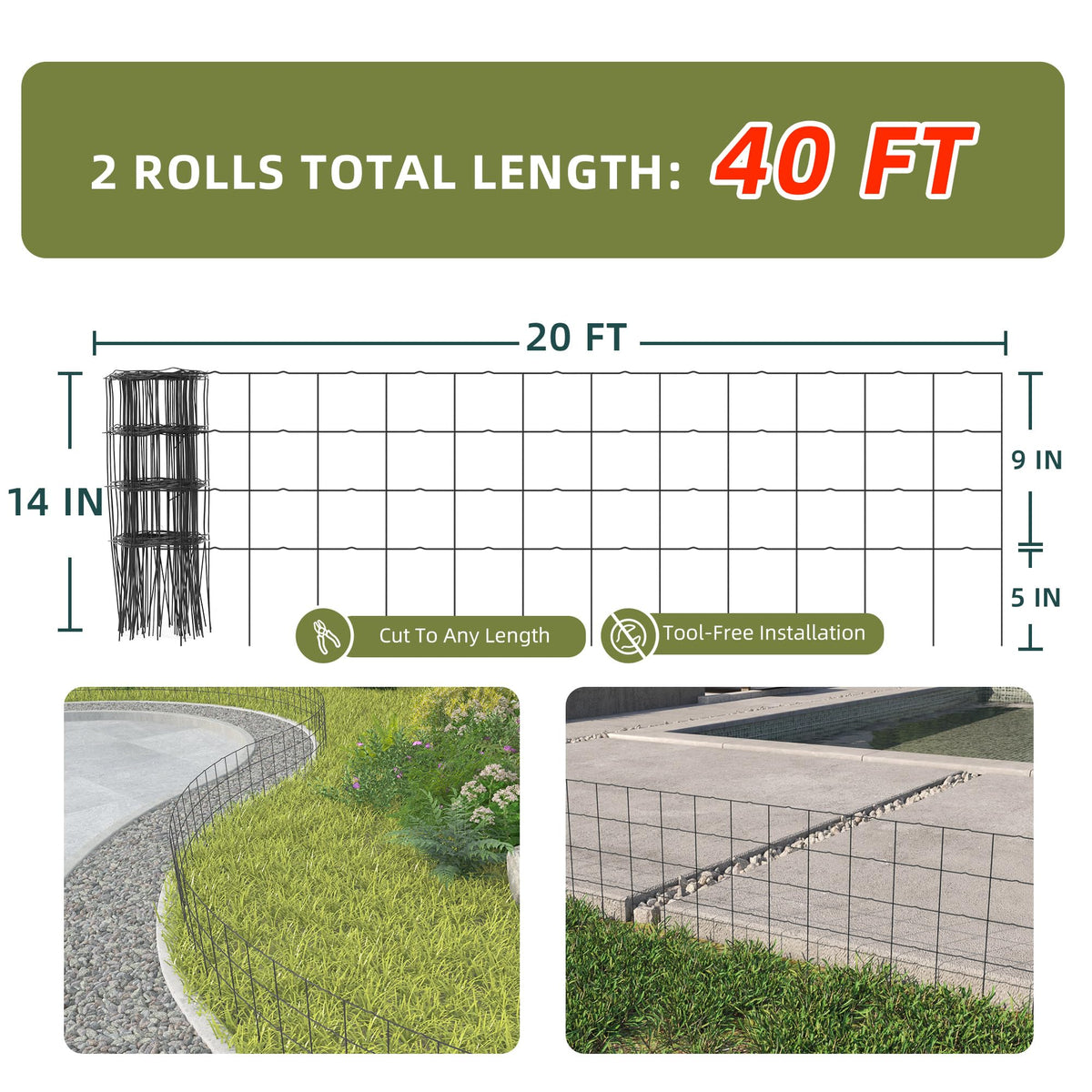 PROWORX garden edge border defining flower beds and paths