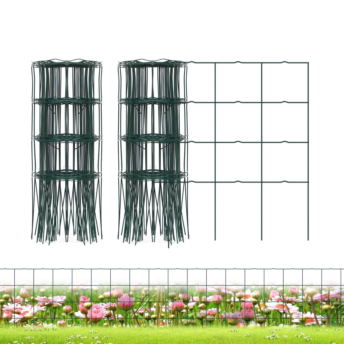 PROWORX garden fence border roll for durable lawn and flower bed edging