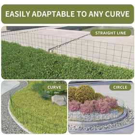 PROWORX green PVC-coated fence closeup showing rust resistance