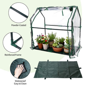 PROWORX mini greenhouse removable floor mat protecting indoor floors