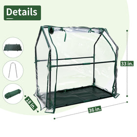 PROWORX mini greenhouse side view ideal for balconies and patios