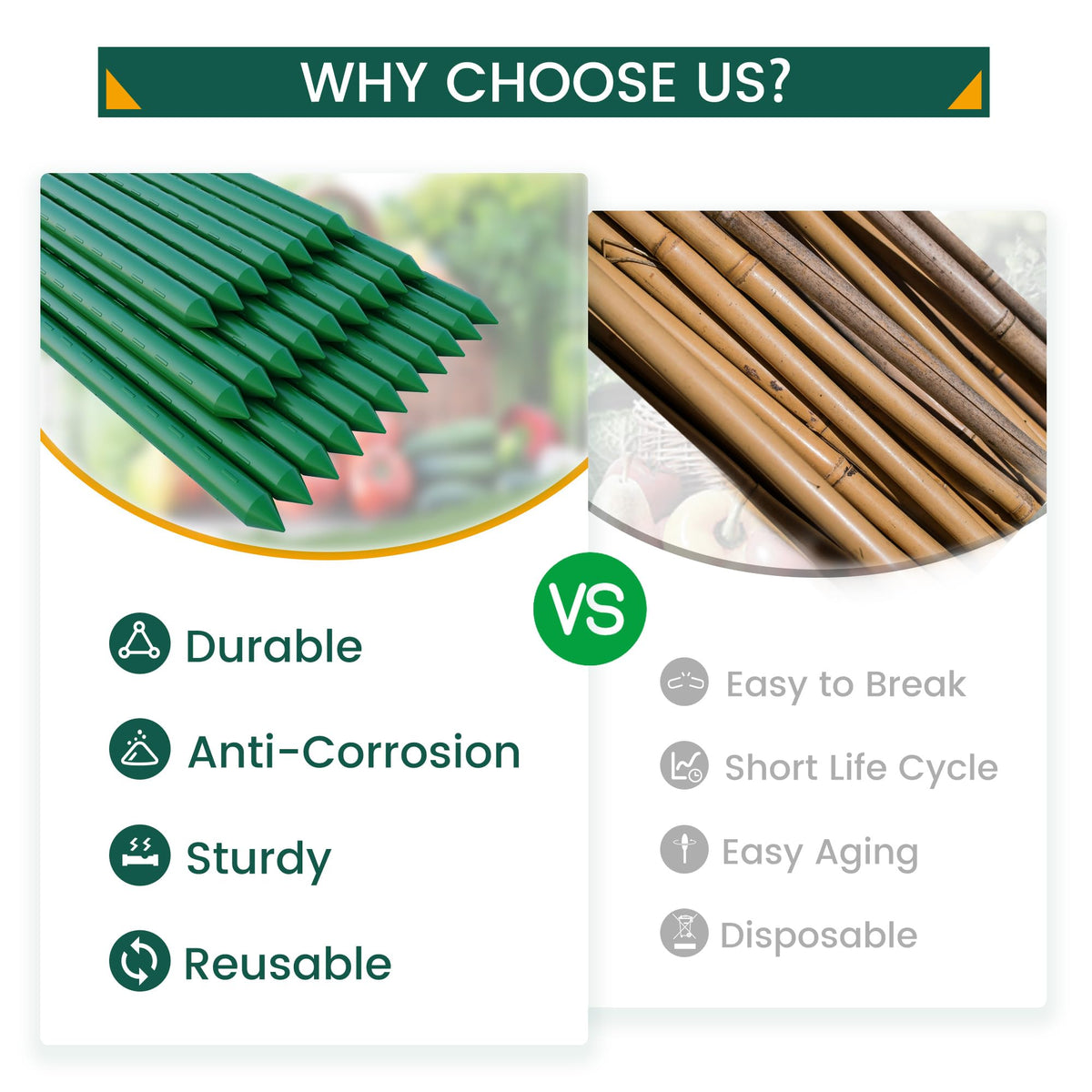 PROWORX raised ridges help plants grip as they climb