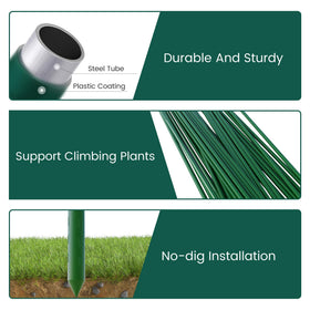 PROWORX versatile garden stakes fit tomatoes, cucumbers, beans and more
