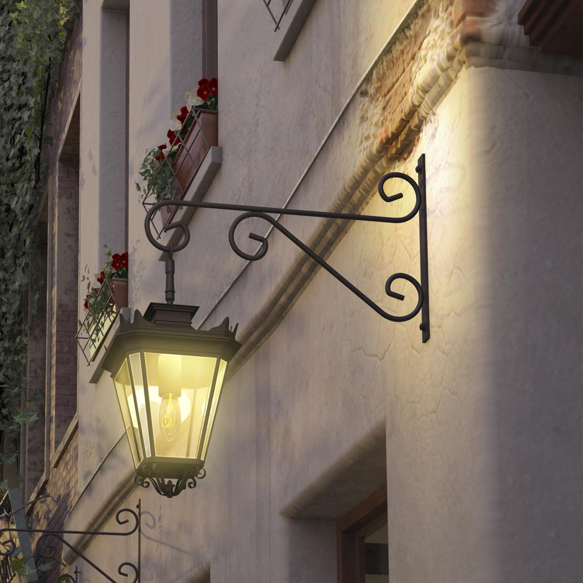 PROWORX heavy-duty steel plant hanger bracket, reliable support for hanging baskets.