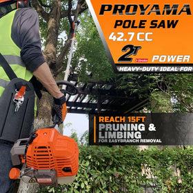 PROYAMA 12in Oregon bar supports larger cuts on thick limbs.