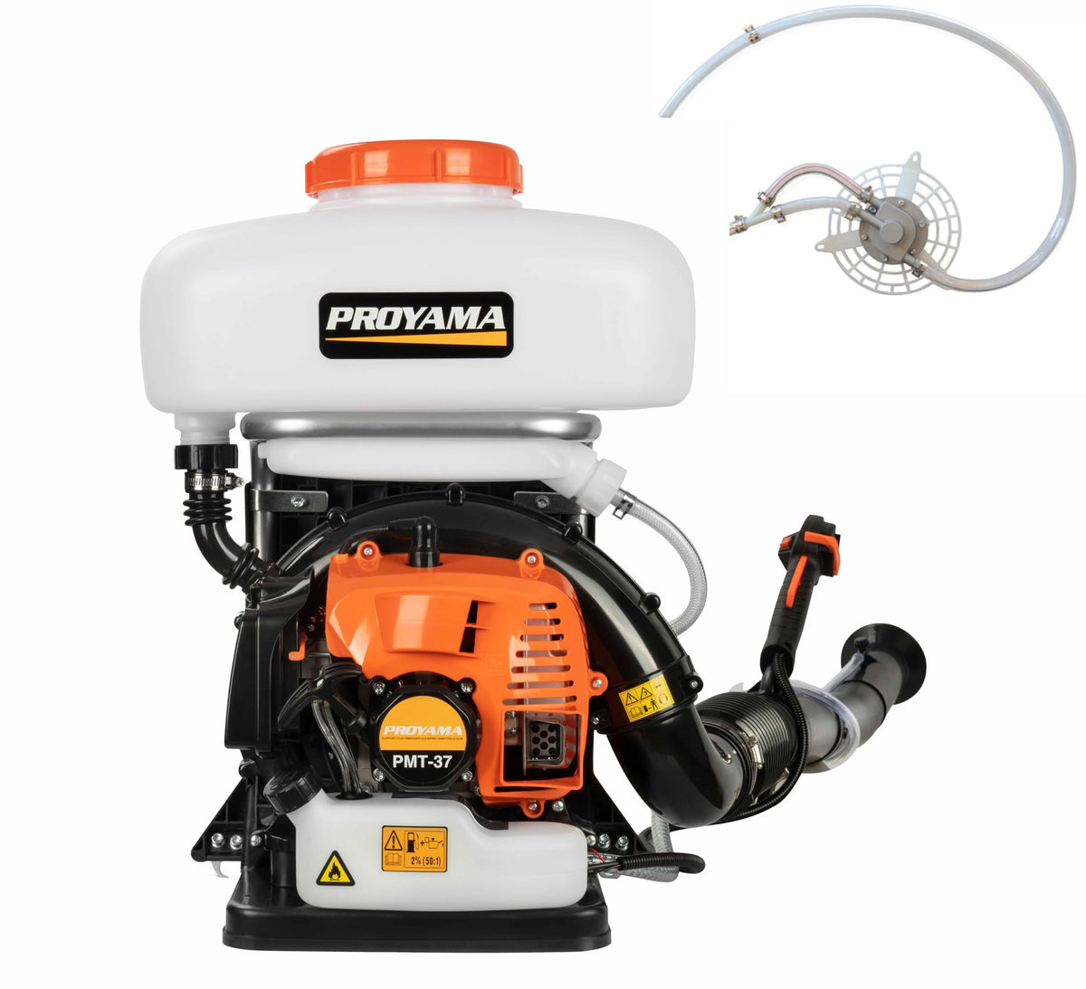 PROYAMA backpack harness supports comfortable all-day spraying