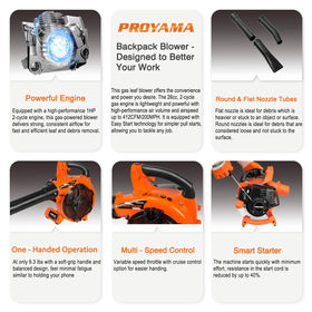 PROYAMA blower anti-vibration handles improve comfort during extended sessions