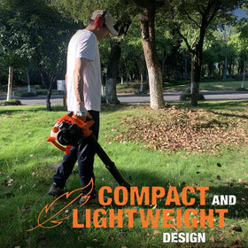 PROYAMA leaf vacuum collection bag shows 10-gallon capacity for easy gathering