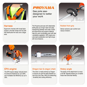 PROYAMA quick-start system offers fast, reliable engine startup.