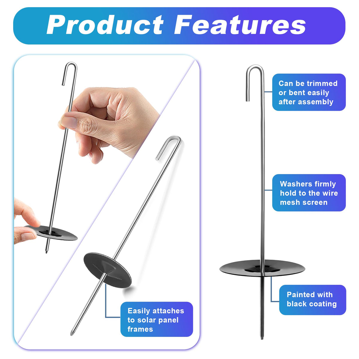 Prozilon easy installation clips enable tool free setup along panel edges
