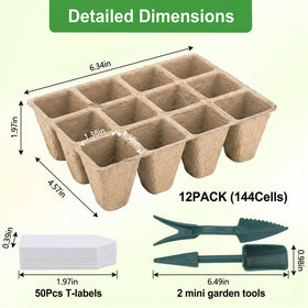 Prudiut biodegradable peat pots promote root-friendly growth