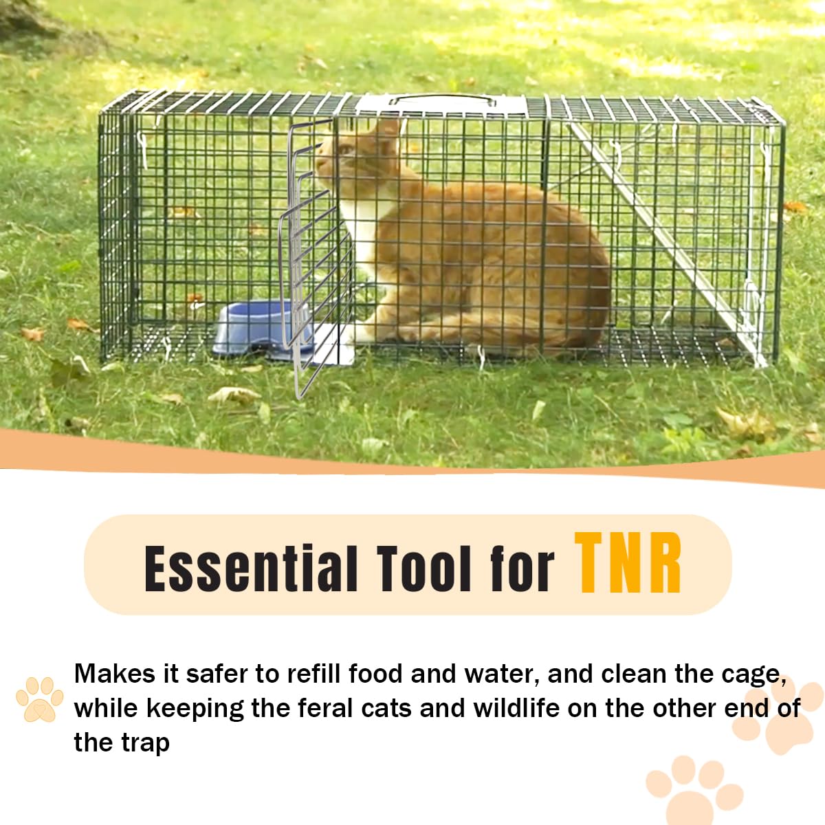 PrudoPex trap divider with top handle enables smooth sliding inside cages.