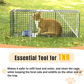 PrudoPex trap divider with top handle enables smooth sliding inside cages.